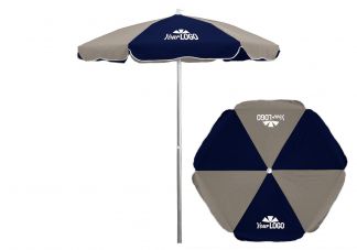 6 Panel Patio Umbrella Logo