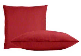 Sunbrella Dupione Crimson Pillow Set