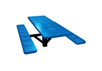 Single Post Perforated Picnic Table