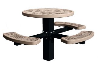 Perforated Round Post Table ADA