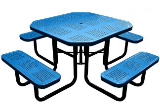 Octagonal perforated table