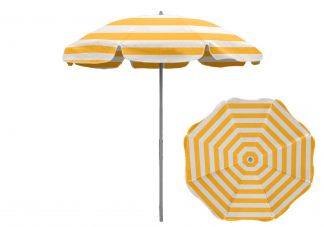 Yellow Stripe Patio Umbrella