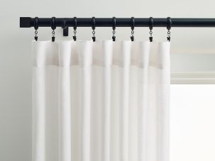 Sunbrella Lina Natural Clip Ring Curtain