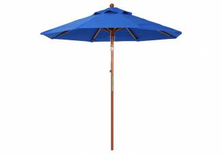 7.5 wood market umbrella with pulley opening system no tilt.