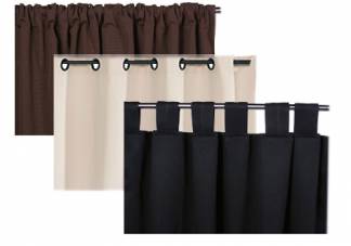 Combination Drapes, top tab drapes, rod pocket drapes, grommet drapes