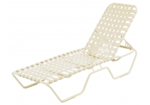 Country Club Cross Weave Strap Chaise Lounge