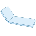 Custom Chaise Cushion With No Ties