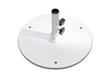 50 lb White Steel Base Umbrella Stand