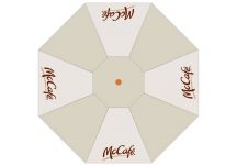 McCafe logo umbrella proof