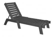 Captain Chaise Lounge in Slate Grey