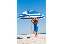 845W Blue Striped Beach Umbrella