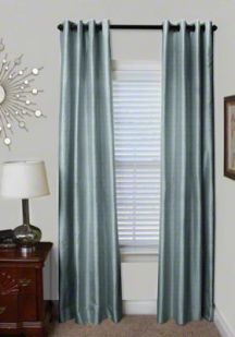 Custom Grommet Silk Drapes