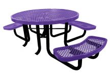 46' Round Expanded Metal Childs Picnic - ADA
