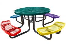 Round Expanded Child's Picnic Table
