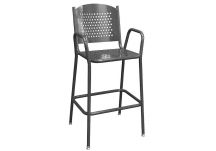 Tall Perforated Metal Cafe Chair