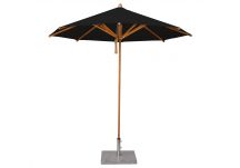8' 3 Levante Black Bamboo Market Umbrella