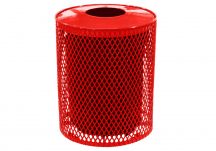 Expanded Metal Trash Can