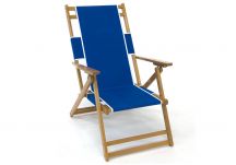 Classic Oak Wood Beach Chair