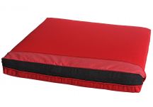 Sunbrella Rain cushion full-coverage flap pulled back