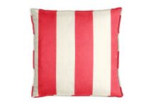 Al Fresco Cabana Stripe Berry Pillow