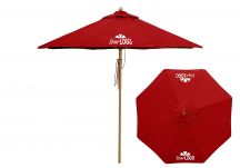 Frankford Red Logo Market Umbrella