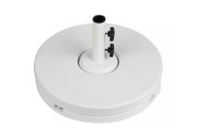 70 lb. White Concrete-Filled Umbrella Base