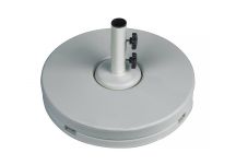 70 lb. Matte Silver Concrete-Filled Umbrella Base