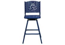 Personalized Swivel Portable Perforated Bar Chair with Legs