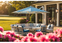 11 ft Octagon Frankford Eclipse Cantilever Umbrella