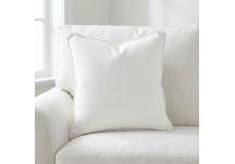 Sunbrella Canvas White Throw Pillow