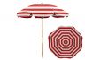 7.5 Red and White Stripe Beach Umbrella