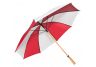 Wooden Shaft Golf Umbrella-Red and White