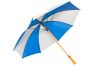 Wooden Shaft Golf Umbrella-Royal Blue and White