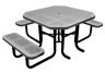 46" Perforated Octagonal Picnic Table