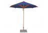 8 3" Levante Blue Bamboo Market Umbrella