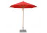 8 3" Levante Red Bamboo Market Umbrella