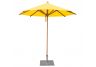 8 3" Levante Yellow Bamboo Market Umbrella