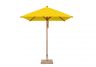 6 11" Yellow Levante Bamboo Square Market Umbrella