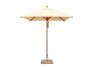 6 11" Ecru Levante Bamboo Square Market Umbrella