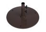 50 pound round steel umbrella base - bronze finish