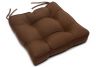 Tufted Chair Cushion in Sunbrella Canvas Cocoa