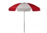 Red and White Vinyl Umbrella