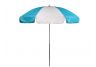 Turquoise and White Vinyl Umbrella