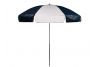 Navy Blue and White Vinyl Umbrella