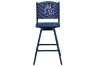 Personalized Swivel Portable Perforated Bar Chair with Legs