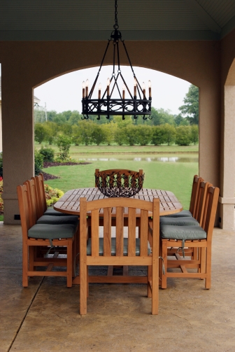 Teak Dining Set with Cushions