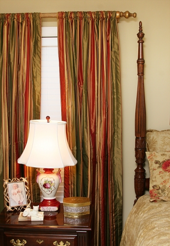 Silk Rod Pocket Drapes